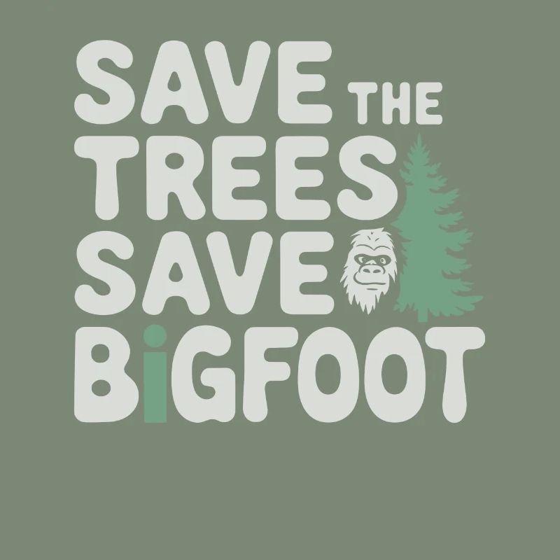 Bigfoot croyant Sasquatch Cryptide Créature de la forêt