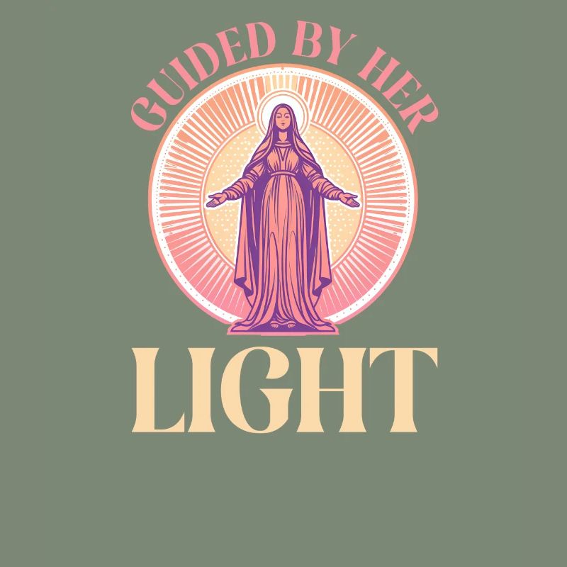 Virgin Mary Guided By Her Light