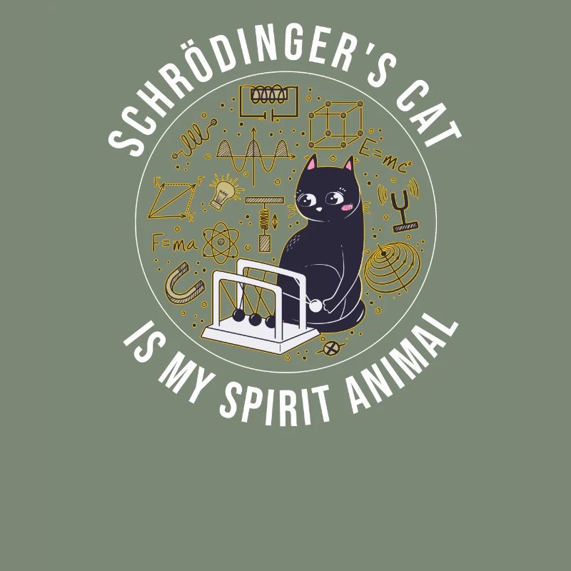 Physics Quantum Nerd Dead + Alive Schrödingers
