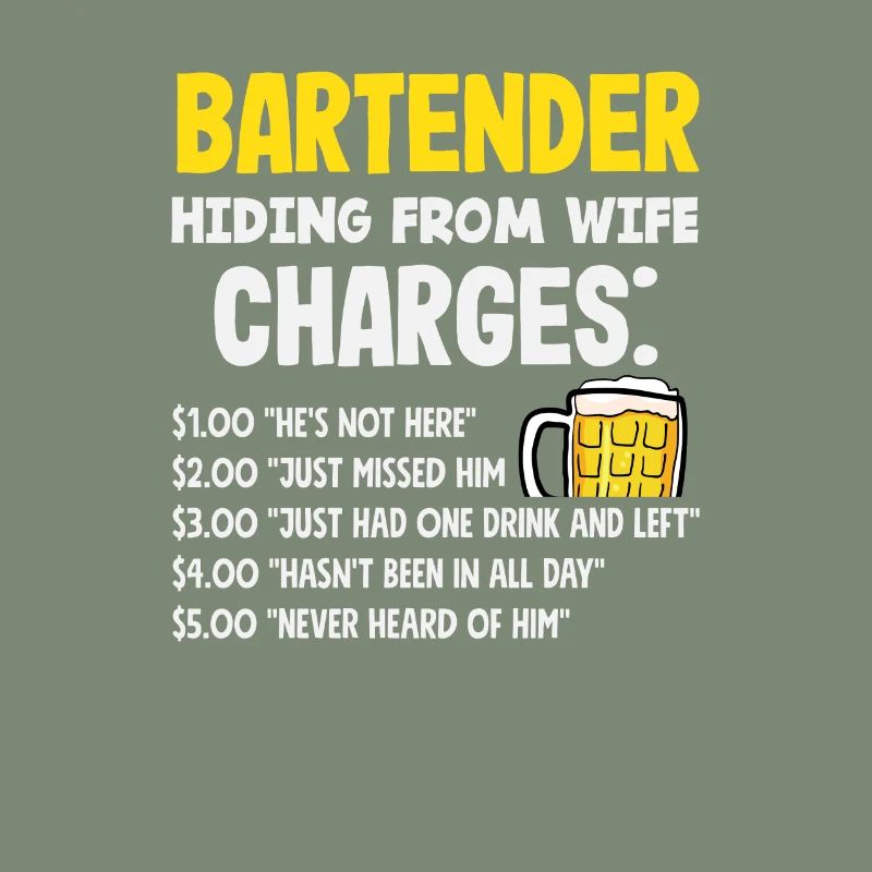 Funny Bartender Saying Bartender Gift