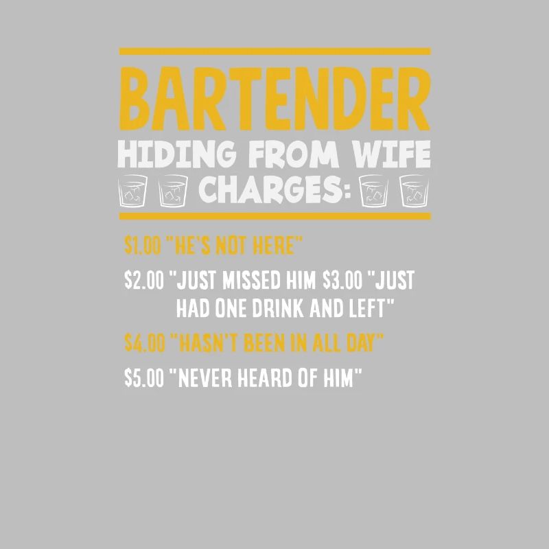 Funny Bartender Saying Bartender Gift