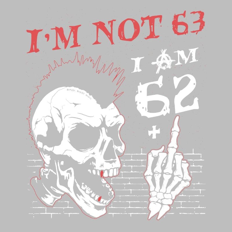 Ich bin 62 plus Mittelfinger - 63. Geburtstag