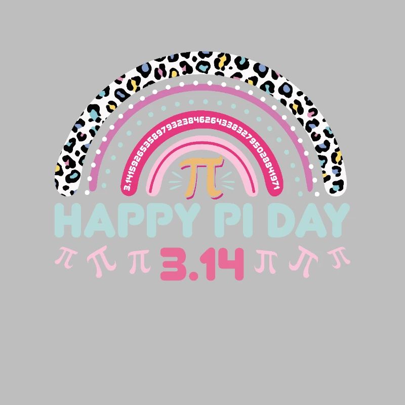 Fröhlicher Pi Tag 3.14 Regenbogen Design