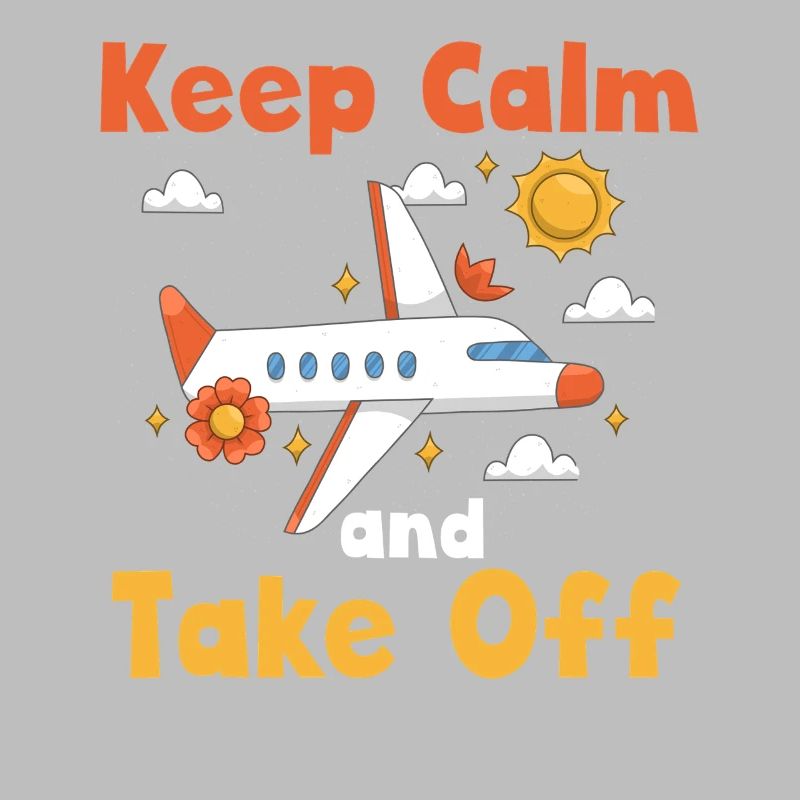 Keep Calm And Take Off Fun Vacation