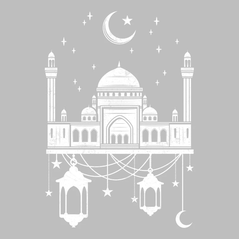 Moschee mit Halbmond