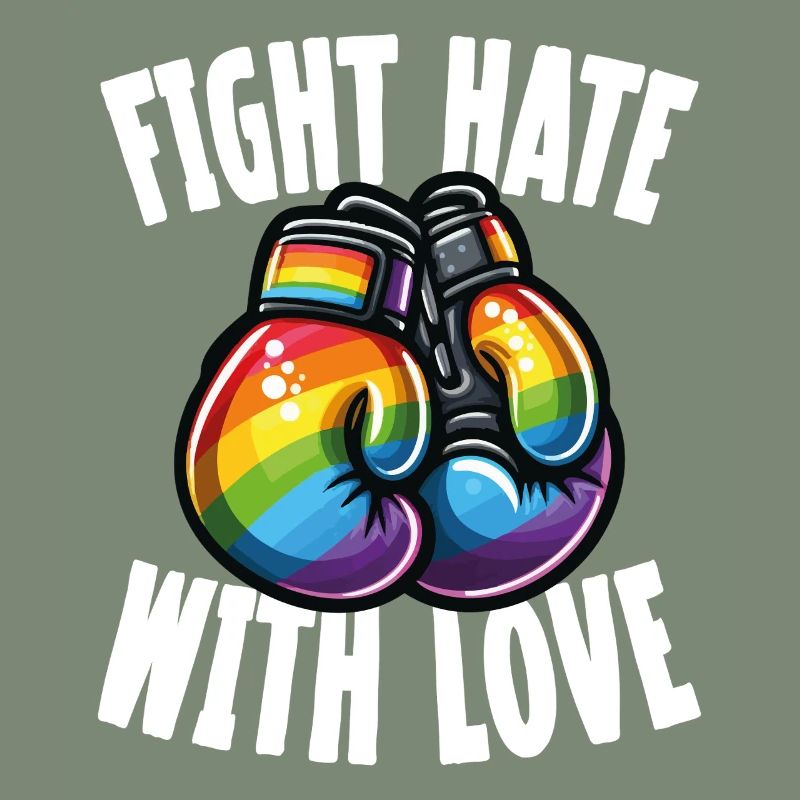 Bekämpfe Hass Mit Liebe Regenbogen-boxhandschuhe