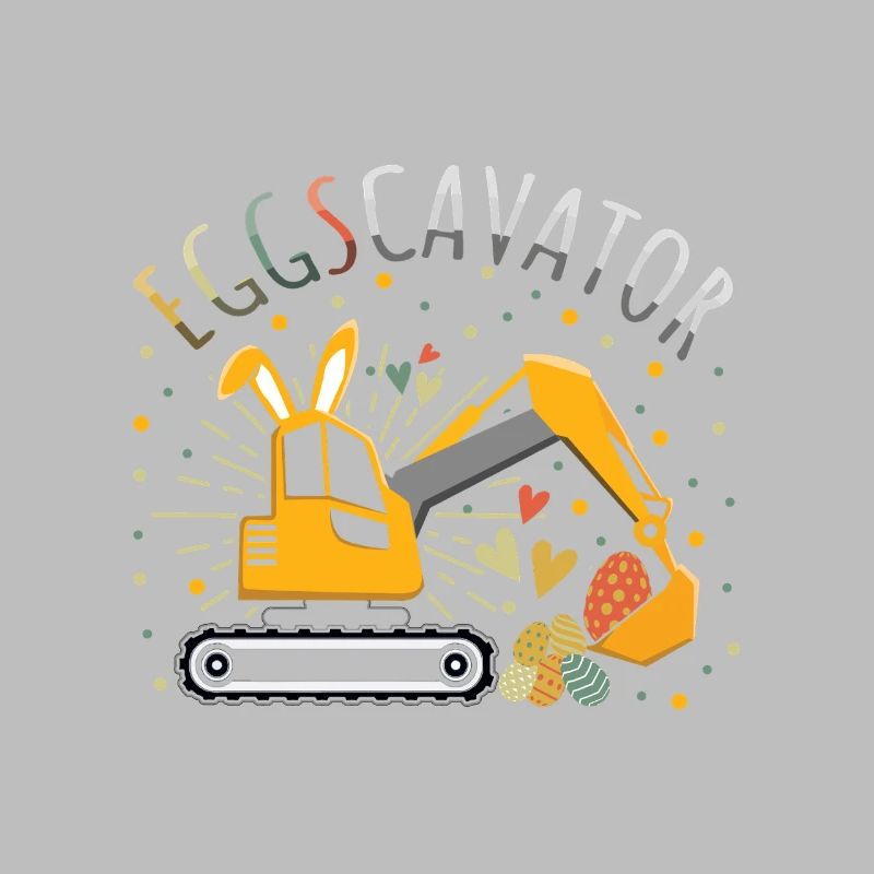 Ostern Eggscavator Bagger Eier