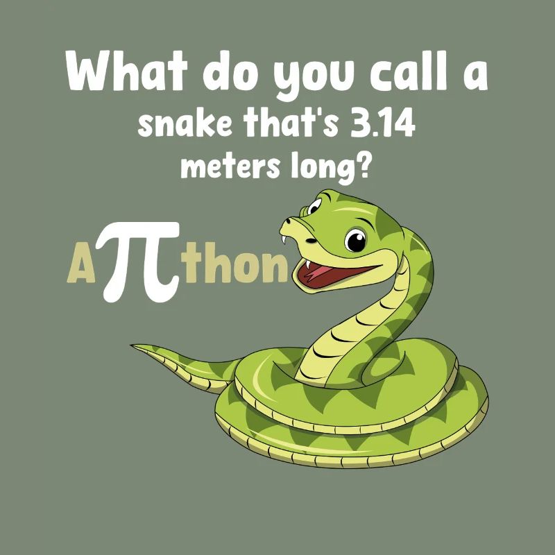 Pi-Tag Schlangenwitz Python Humor