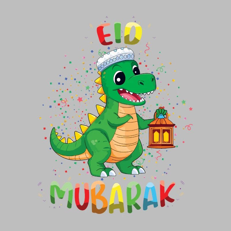 Eid Mubarak Dinosaur Lantern Celebration