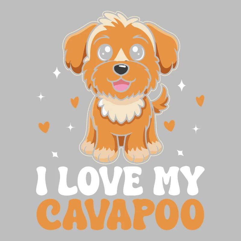 J’adore mon cavapoo cavadoodle drôle de troupeau d’animaux de compagnie