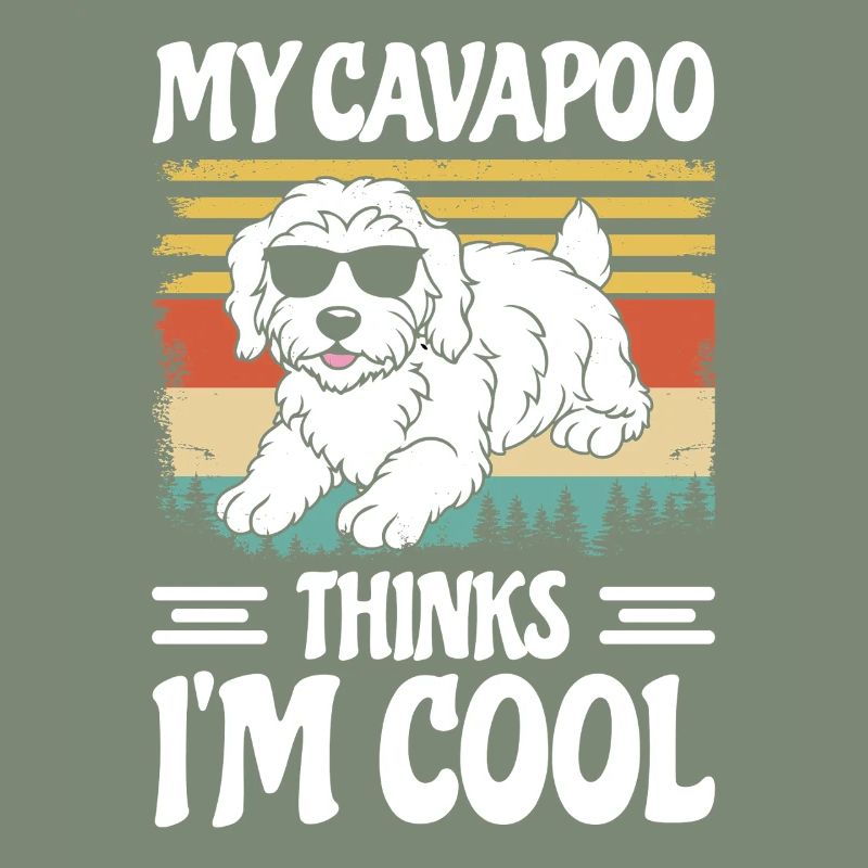 Drôle Cavapoo Chien à fourrure Cavadoodle Drôle de chiot