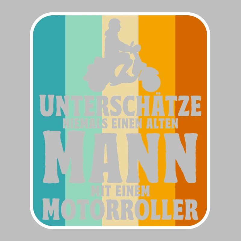 Rollerfahrer Geschenke Motorroller Scooter