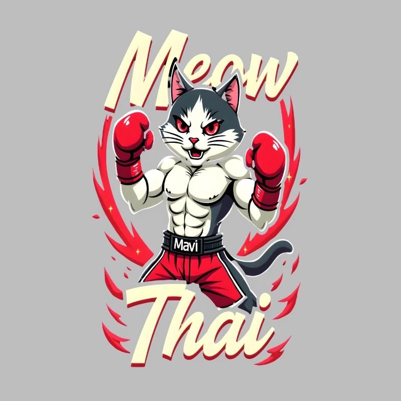 Drôle Muay Thai Boxe Muay Thai