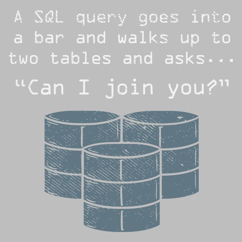 An SQL Query Goes Into A Bar
