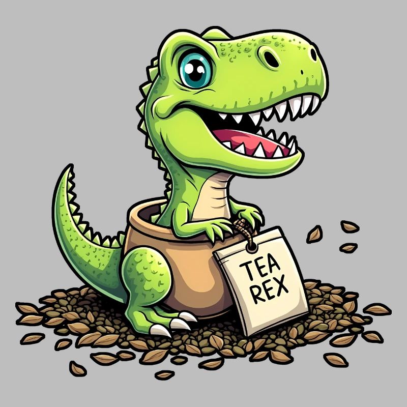 Tea Rex Dinosaurier Tee