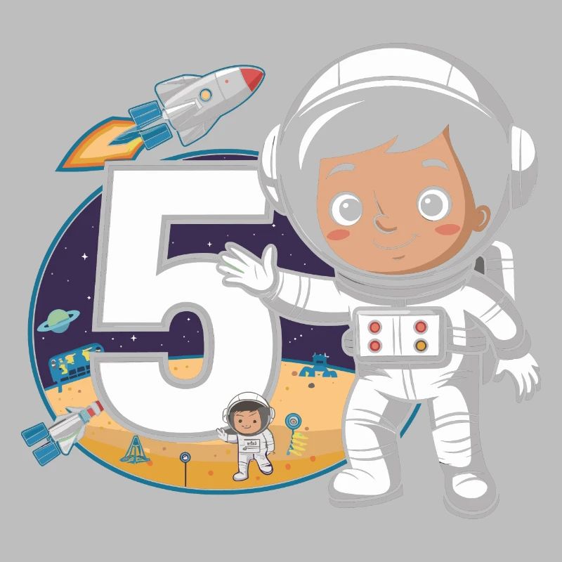5e anniversaire Astronaute Aventure spatiale pour les garçons