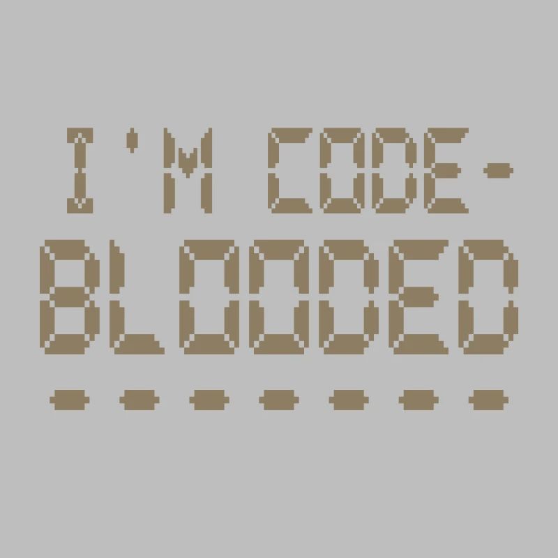 Computerprogrammierung Ich bin Code Blooded Programmierer