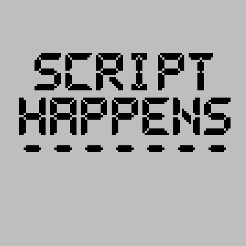 Computerprogrammierskript passiert Programmierer