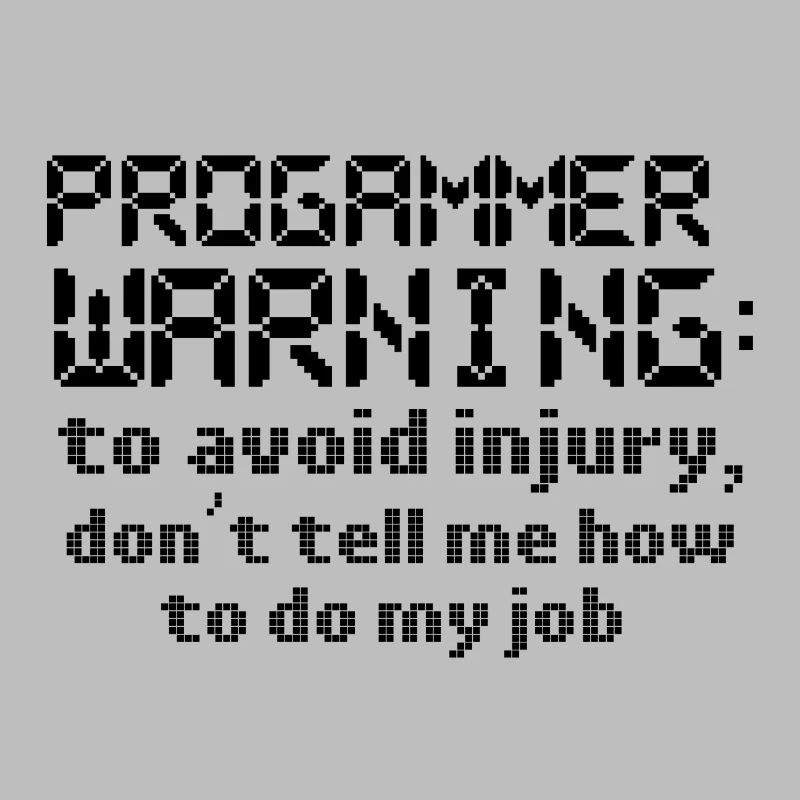 La programmation informatique évite les blessures Ne me le dites pas