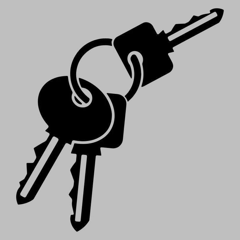 Keychain - three keys - gift idea