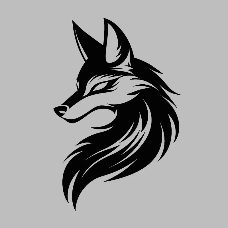 Fox head, simple, minimalist fox logo