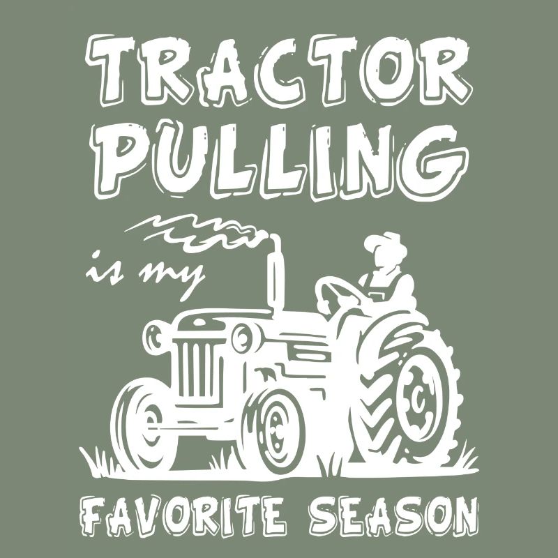 Tractor Pulling Farm Worker