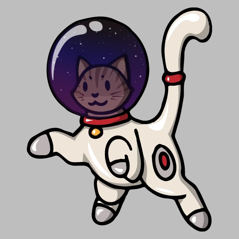 Chat de l'espace Spacecat! Idée cadeau Astrocat All