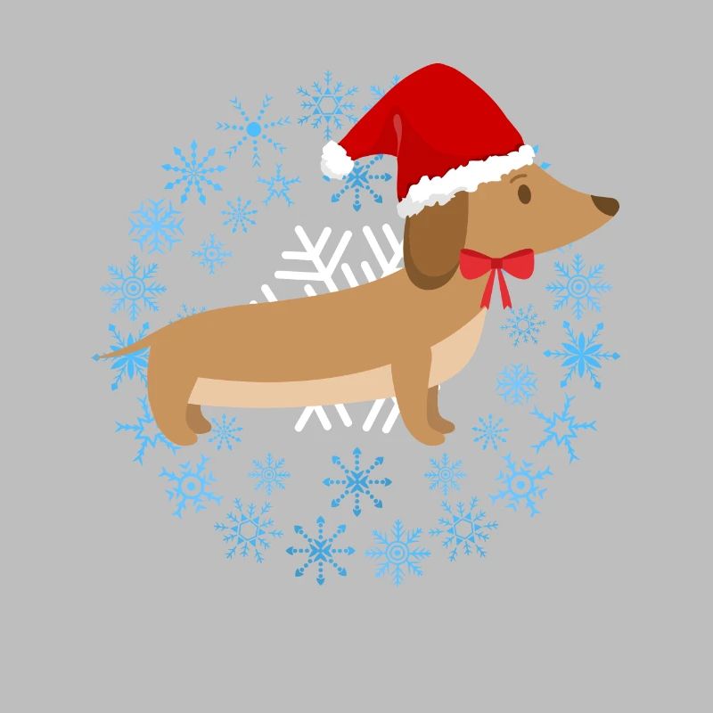 Drôle de Teckel de Noël Teckel de Noël Chien