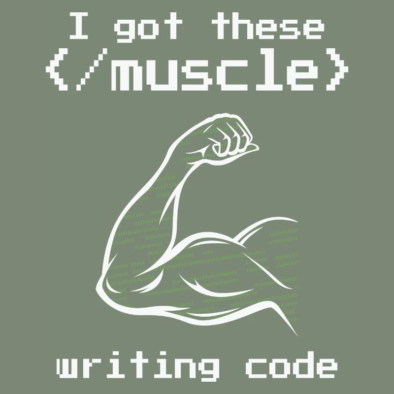 J’ai eu ces codeurs de programmeur de code d’écriture musculaire