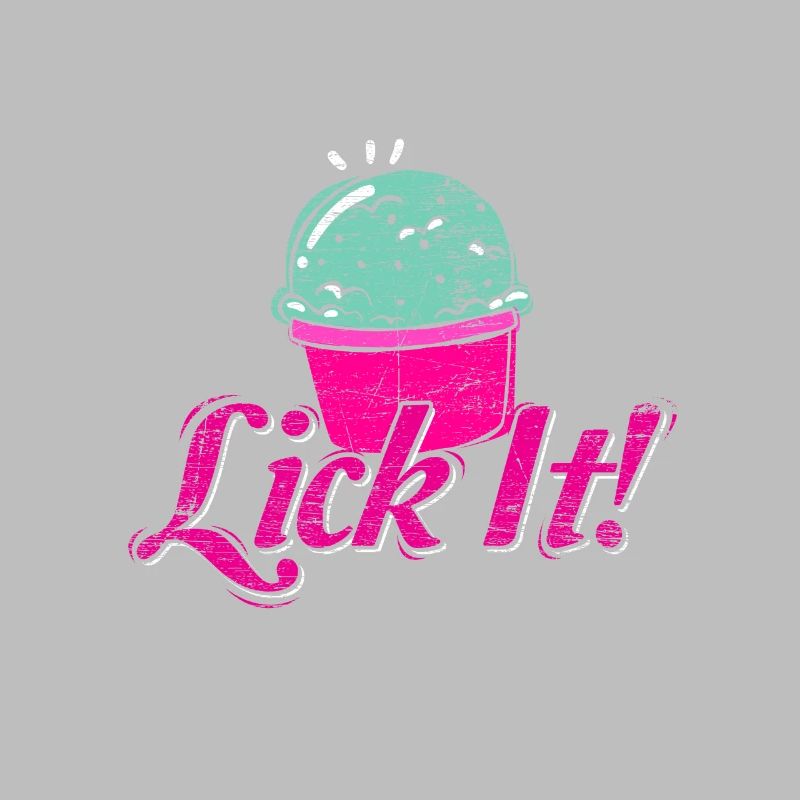 Eis lecken Softeis Geschenkidee Sommer Frühling