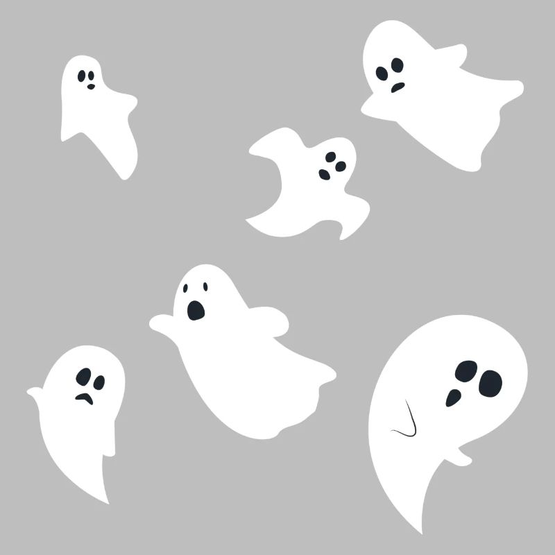 Halloween Ghosts Ghost Group Design simple