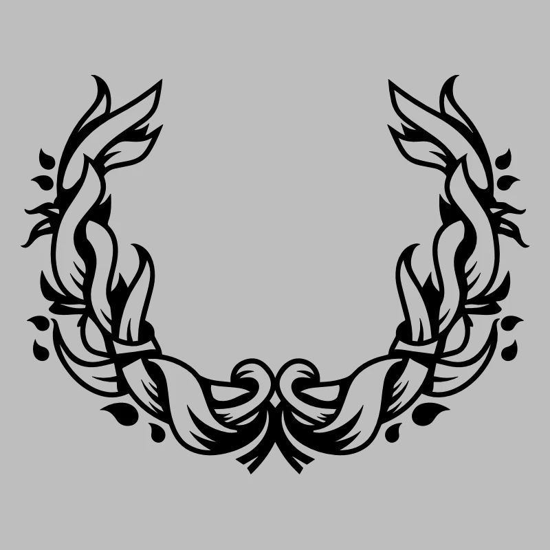 une couronne de fleurs de feuilles