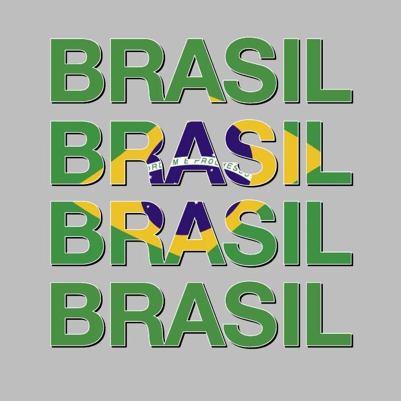 BRASIL Logo multiple Vert Jaune Bleu