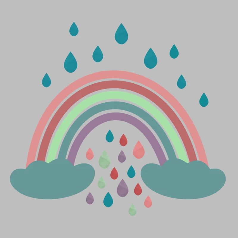 Conception de régenbogen arc-en-ciel heureux
