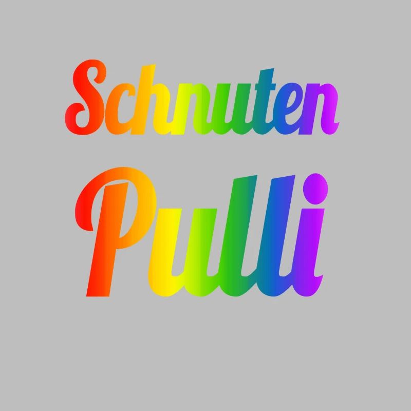 Schnutenpulli in Regenbogen Farben