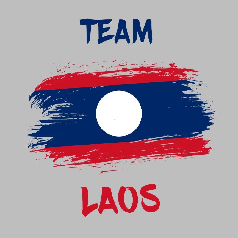 Team Laos Flags Design / Gift