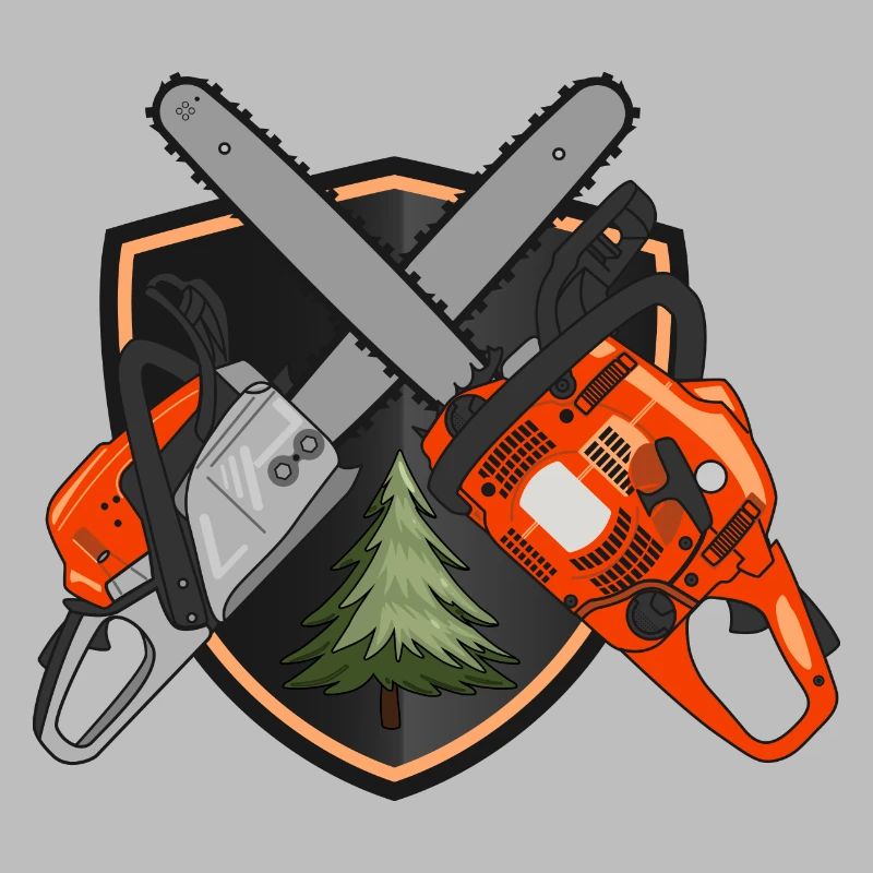 Chainsaws on shield