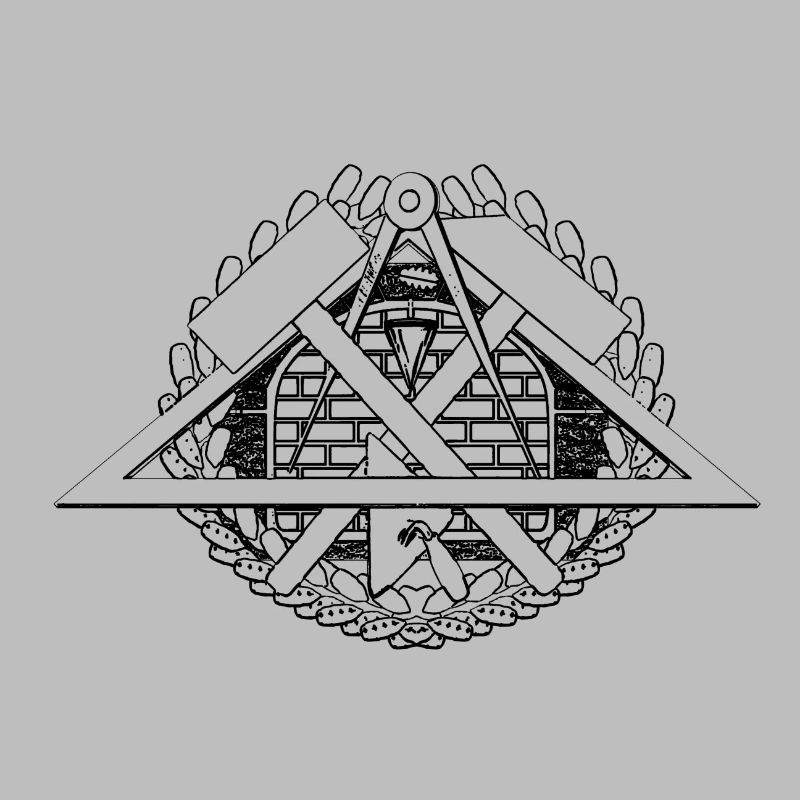 Pattern emblem symbol mason craft.