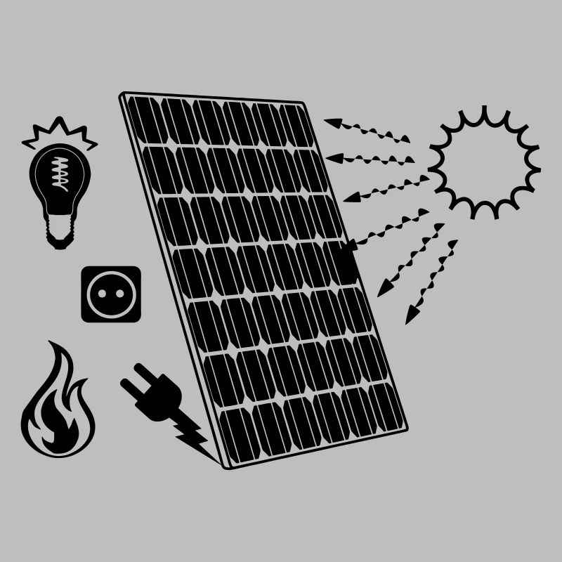 Solar panel with solar energy