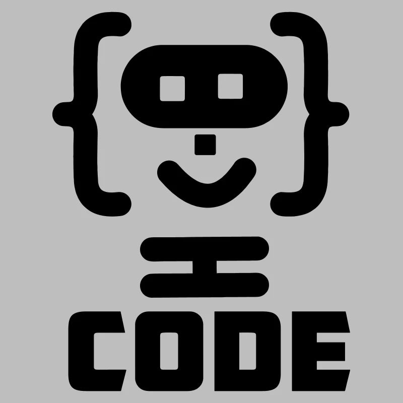 Hacker-Programmierer-Code-Logo mit Text CODE