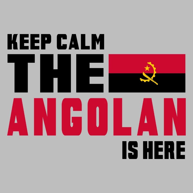 Conception du drapeau Angola Keep Calm