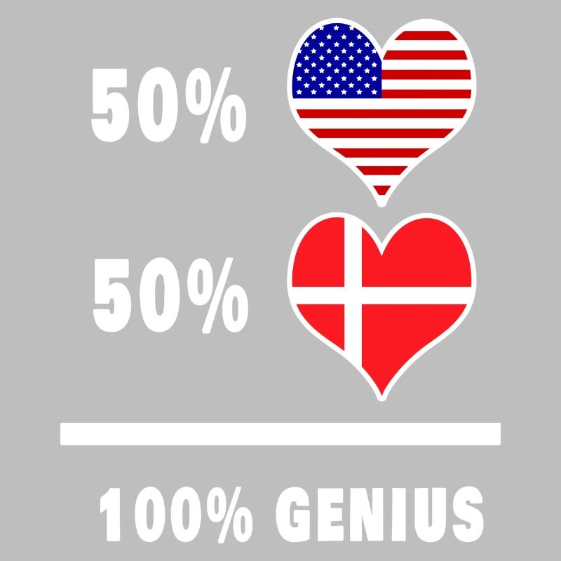 Conception ingénieuse du drapeau des États-Unis et du Danemark