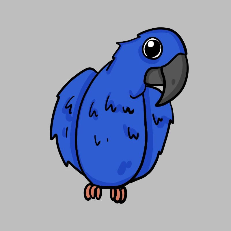 Oiseau perroquet d’ara jacinthe