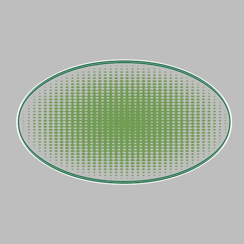 Oval green dots, with frame