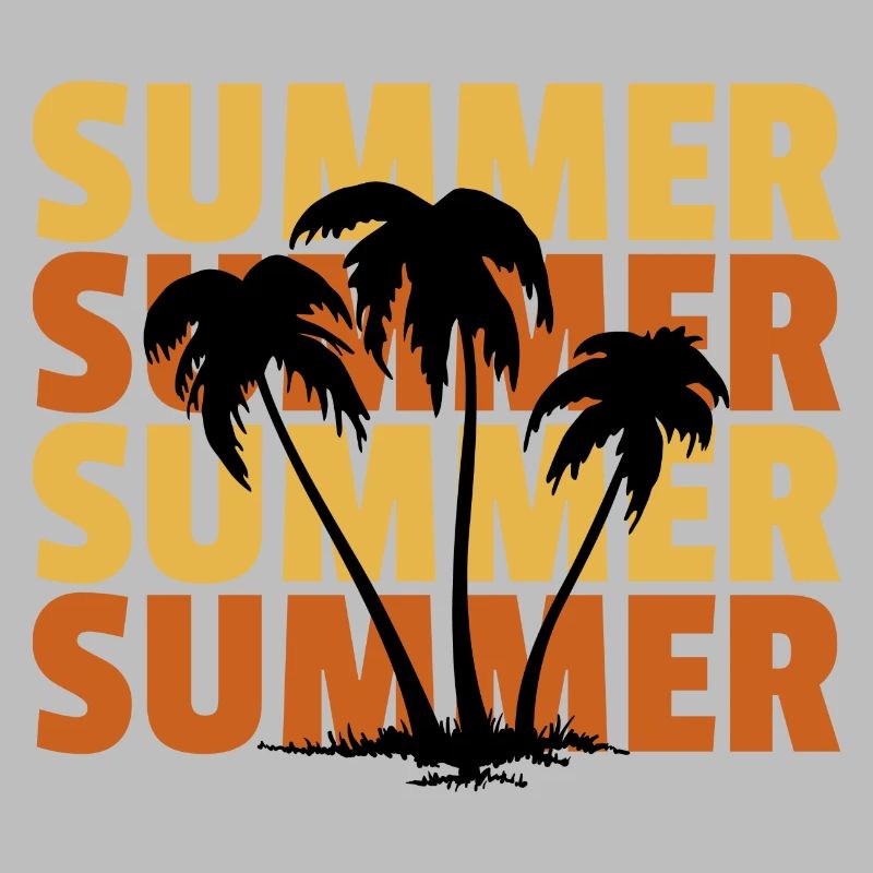 Tropical Summer Palm Tree Pattern