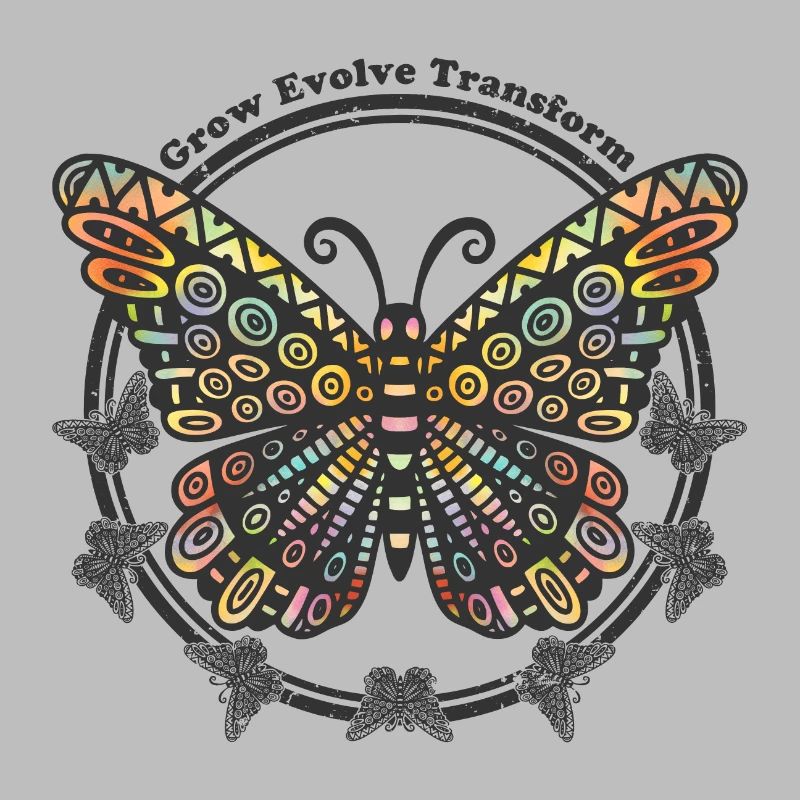 Boho Style Schmetterling - Grow Evolve Transform