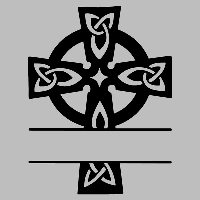 Celtic cross monogram logo