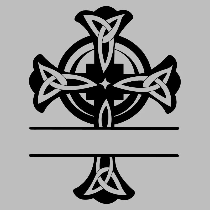 Logo ou monogramme de croix celtique