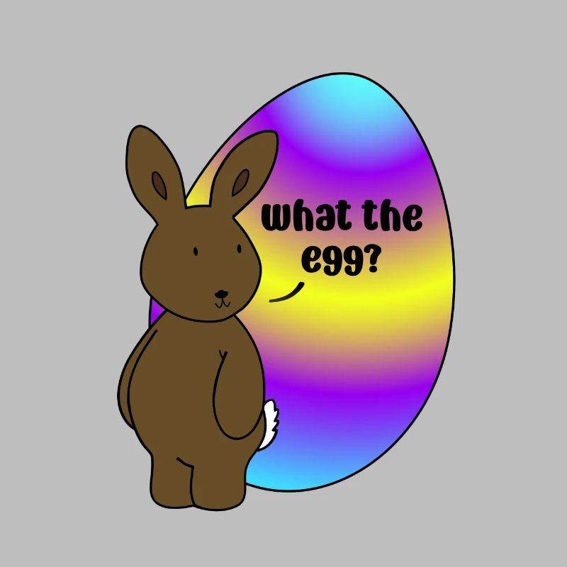 Happy Easter - Easter Bunny with Easter Egg