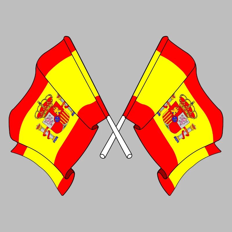 Deux drapeaux Espagne